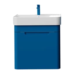 Creavit Colorit 60 Cm Ocean Mavi Kapaklı Lavabo Dolabı görsel 1