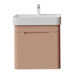 Creavit Colorit 60 Cm Şeftali Tüyü Kapaklı Lavabo Dolabı görsel 1