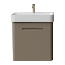 Creavit Colorit 60 Cm Mat Cappuccino Çekmeceli Lavabo Dolabı görsel 1