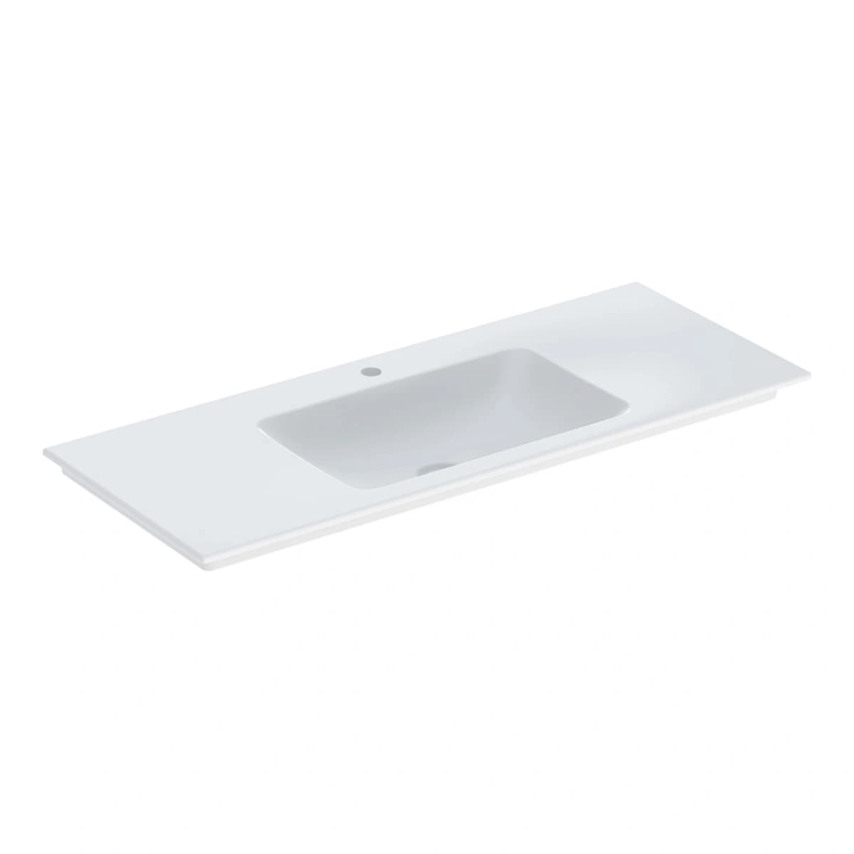 Geberit Aniara 120 cm İnce Kenarlı Lavabo, Batarya Delikli