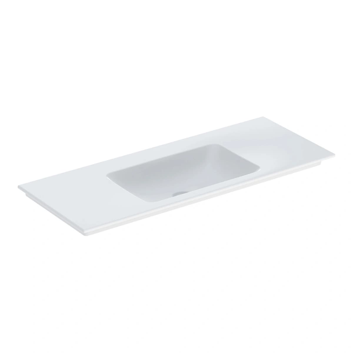 Geberit Aniara 120 cm İnce Kenarlı Lavabo, Batarya Deliksiz
