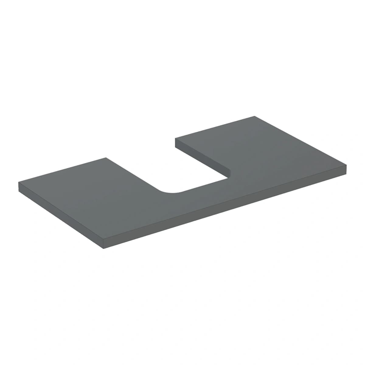 Geberit ONE 90 cm Ahşap Lavabo Tezgahı, Çanak Lavabo İçin, Mat Antrasit