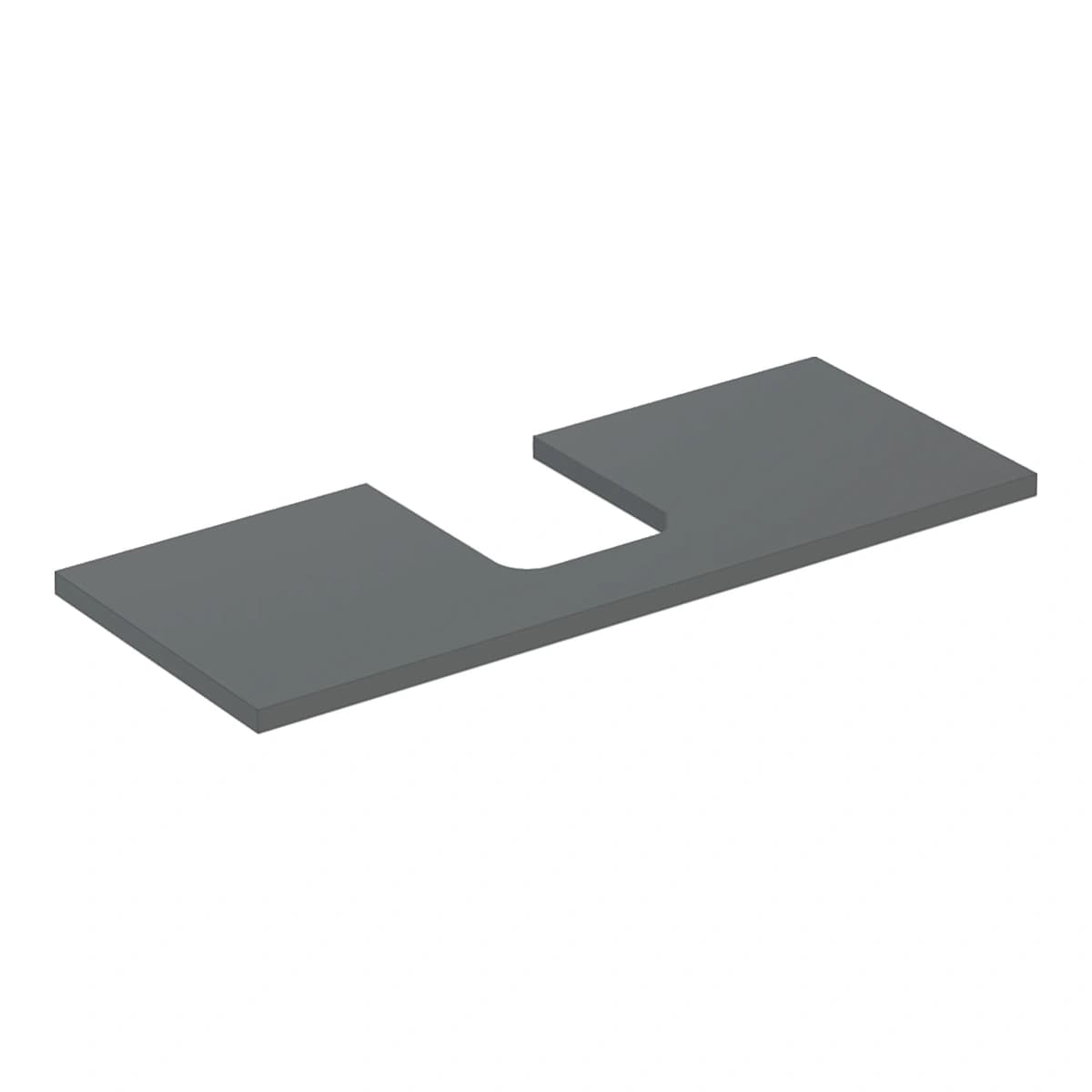 Geberit ONE 120 cm Ahşap Lavabo Tezgahı, Çanak Lavabo İçin, Mat Antrasit
