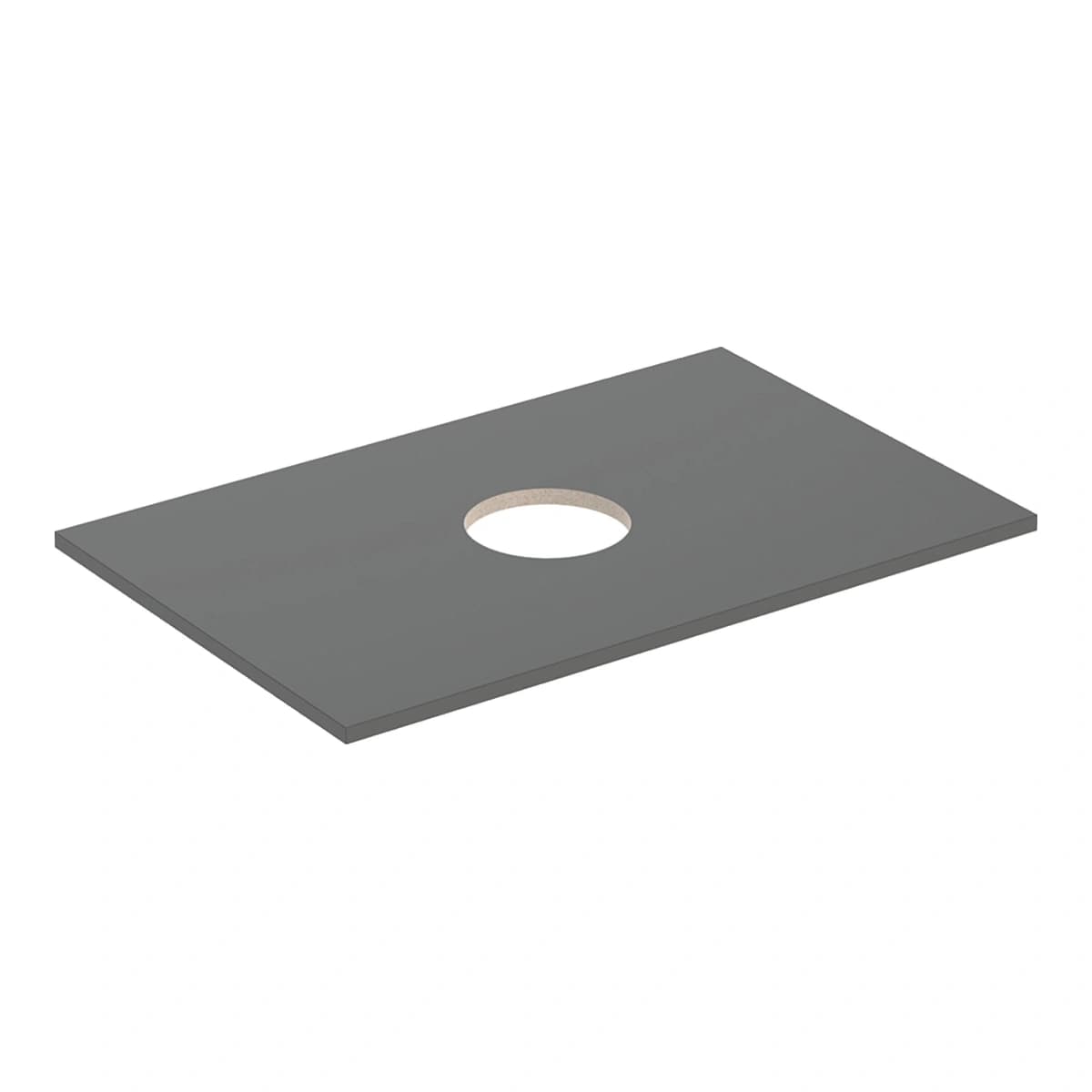 Geberit Aniara 75 cm Lavabo Tezgahı, Mat Antrasit