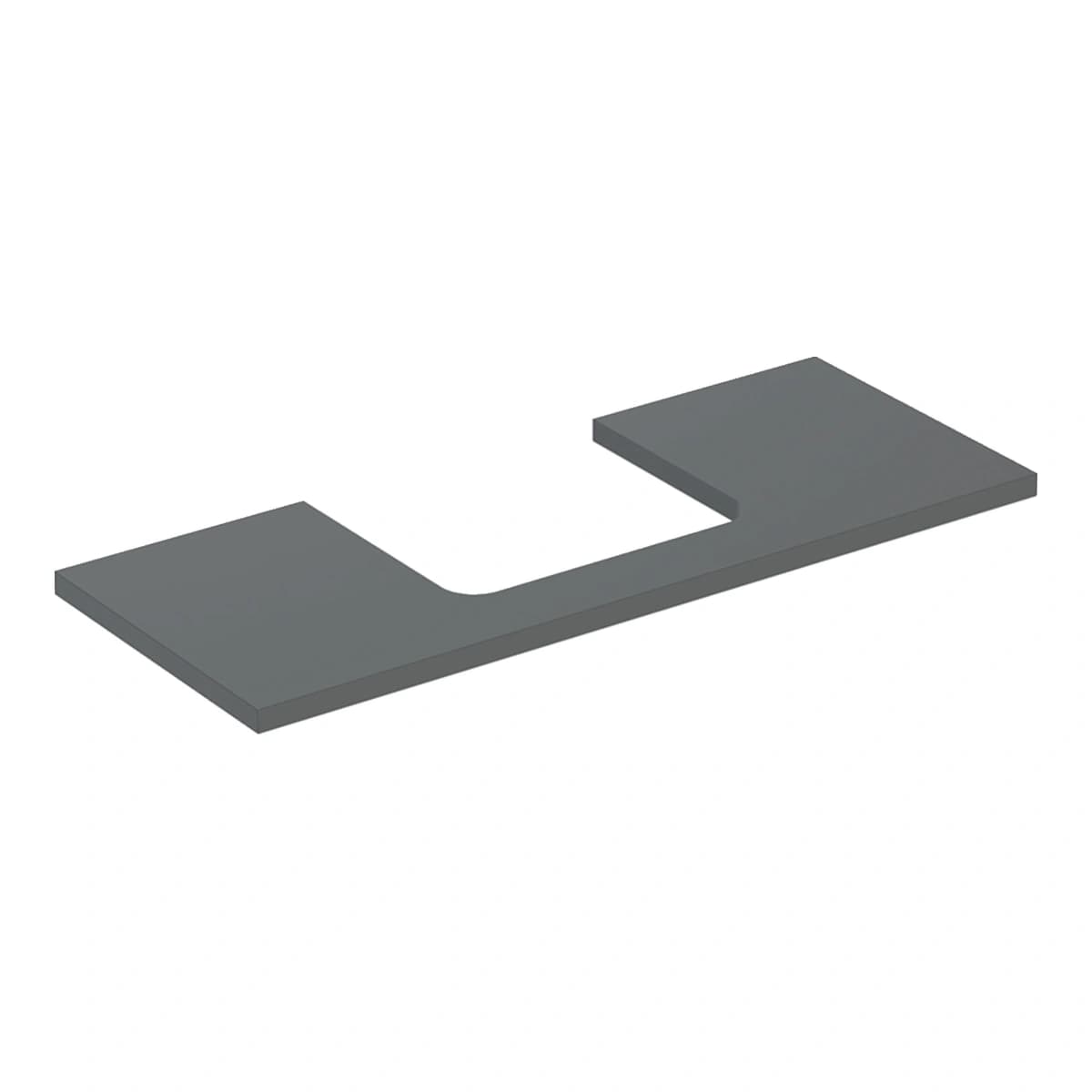 Geberit ONE 120 cm Ahşap Lavabo Tezgahı, Dikdörtgen Çanak Lavabo İçin, Mat Antrasit