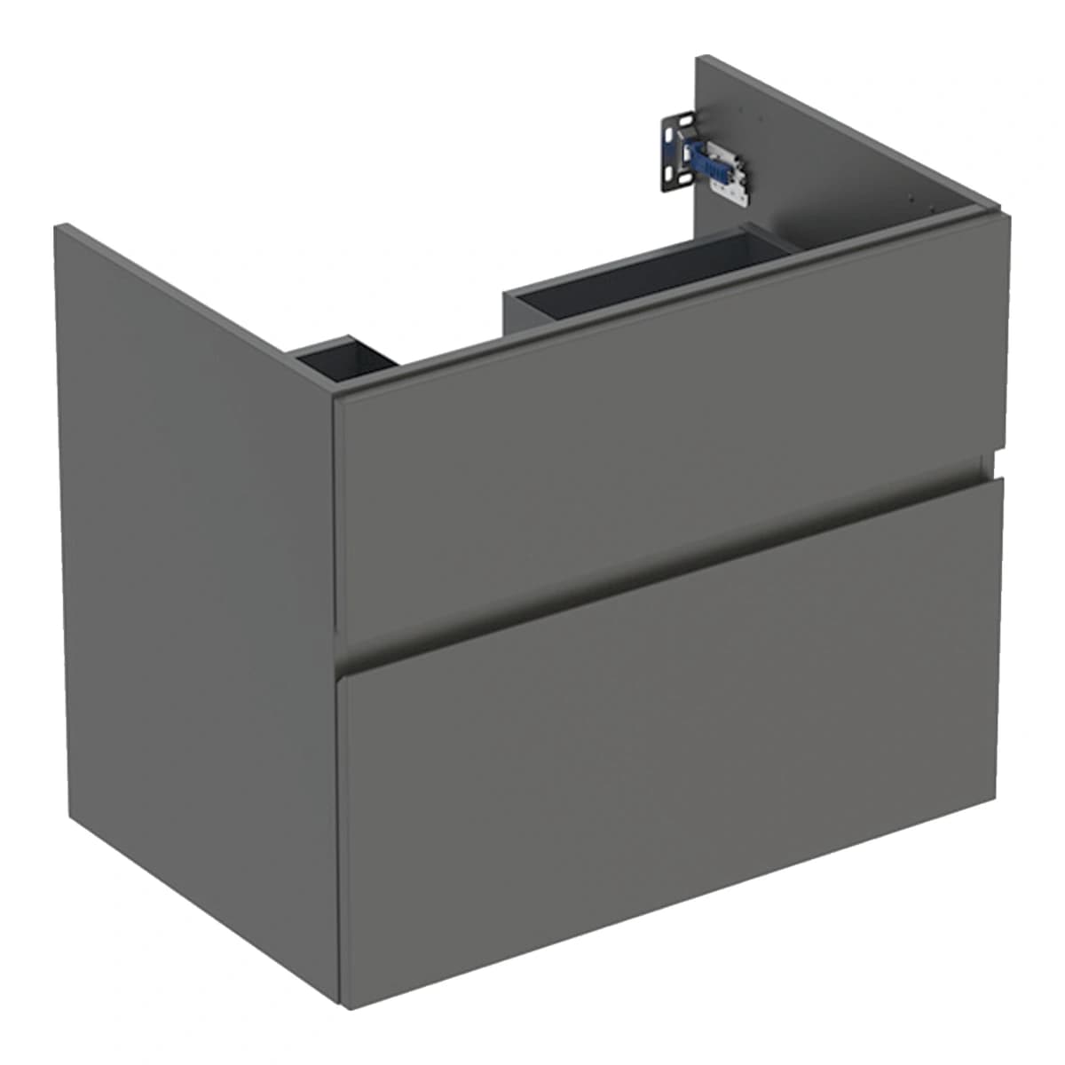 Geberit Aniara 75 cm Çift Çekmeceli Lavabo Dolabı, Mat Antrasit
