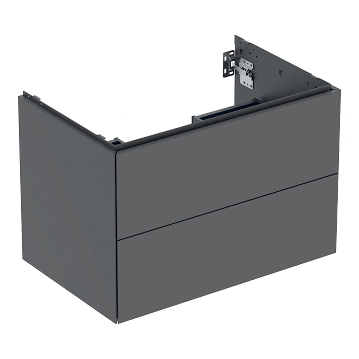 Geberit ONE 75 cm Çift Çekmeceli Lavabo Dolabı, Mat Antrasit