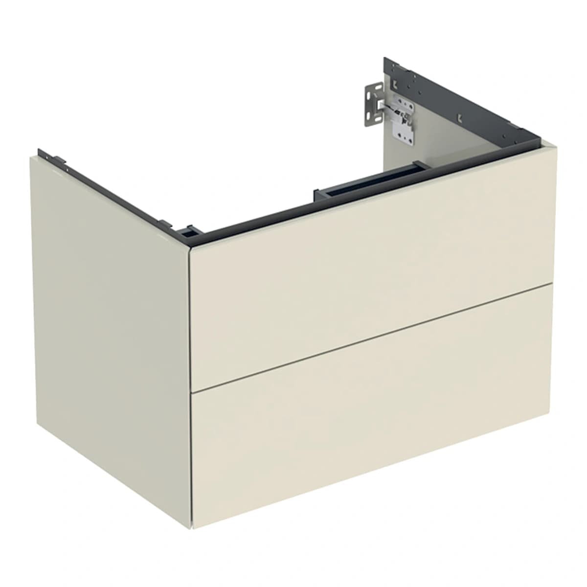 Geberit ONE 75 cm Çift Çekmeceli Lavabo Dolabı, Kum Grisi