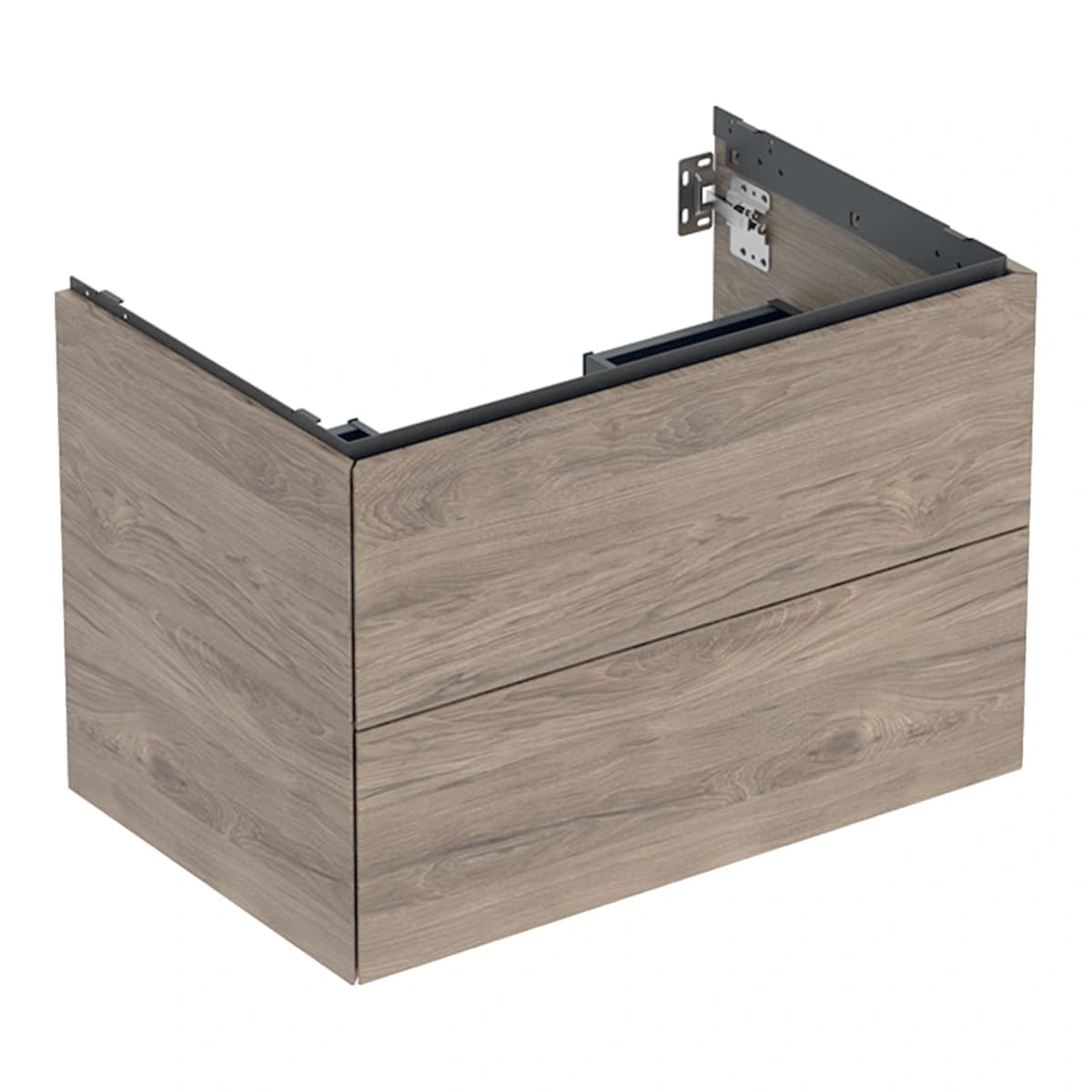 Geberit ONE 75 cm Çift Çekmeceli Lavabo Dolabı, Amerikan Ceviz