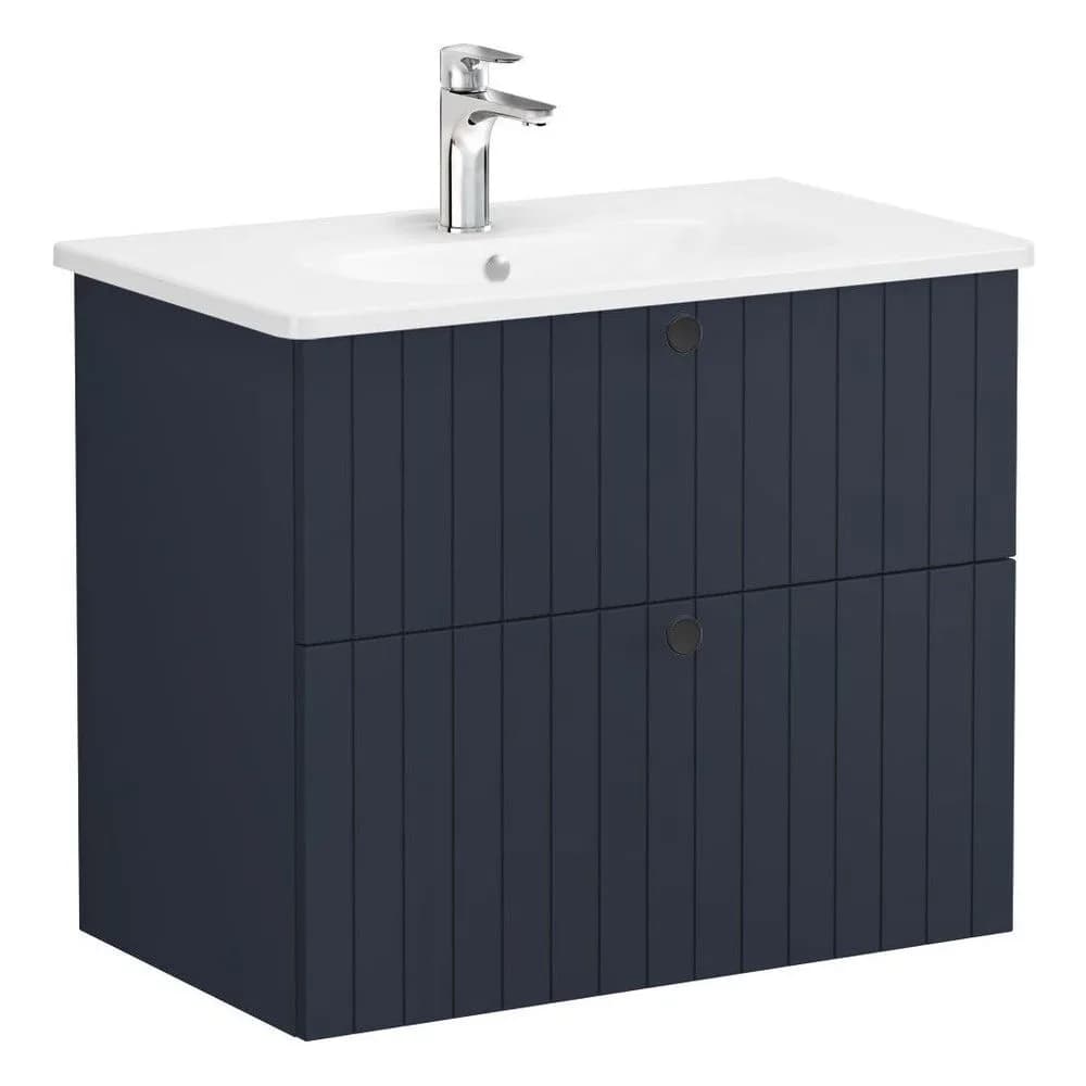Vitra Root Groove 80 Cm Lacivert 2 Çekmeceli Lavabo Dolabı