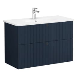 Vitra Root Groove 100 Cm Lacivert 2 Çekmeceli Lavabo Dolabı görsel 1