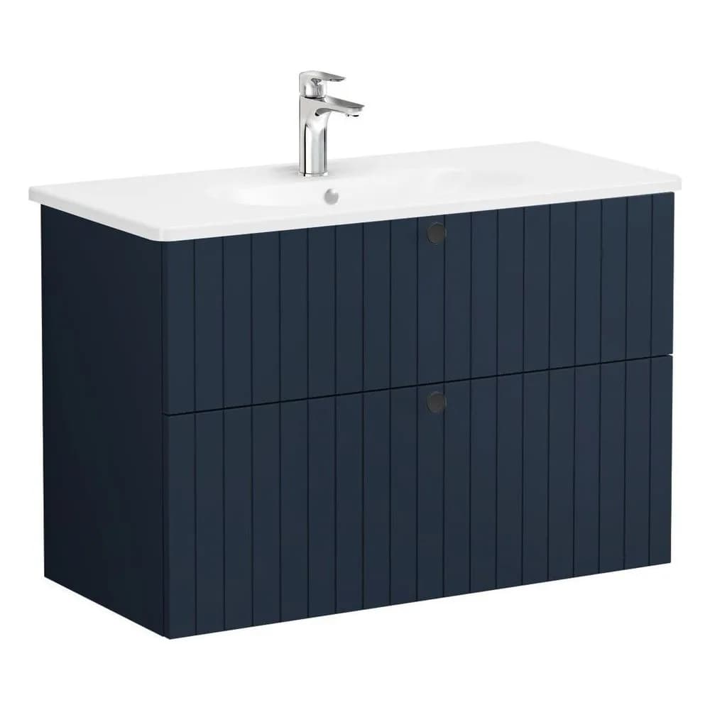 Vitra Root Groove 100 Cm Lacivert 2 Çekmeceli Lavabo Dolabı