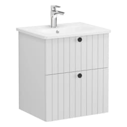 Vitra Root Groove 60 Cm Açık Gri 2 Çekmeceli Lavabo Dolabı görsel 1
