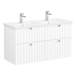 Vitra Root Groove 120 Cm Beyaz 4 Çekmeceli Lavabo Dolabı görsel 1