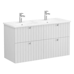 Vitra Root Groove 120 Cm Açık Gri 4 Çekmeceli Lavabo Dolabı görsel 1