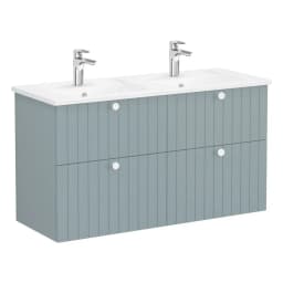 Vitra Root Groove 120 Cm Fiyord Yeşili Çekmeceli Lavabo Dolabı görsel 1