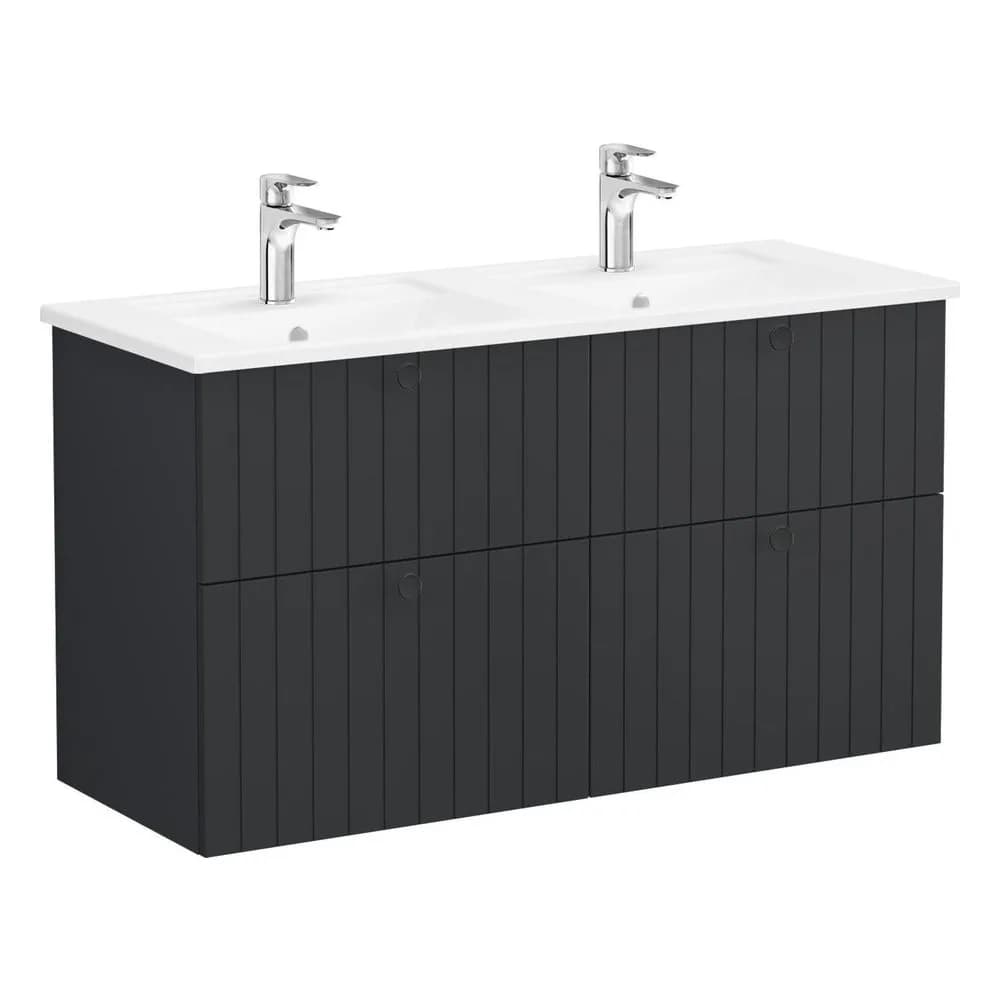 Vitra Root Groove 120 Cm Grafit 4 Çekmeceli Lavabo Dolabı
