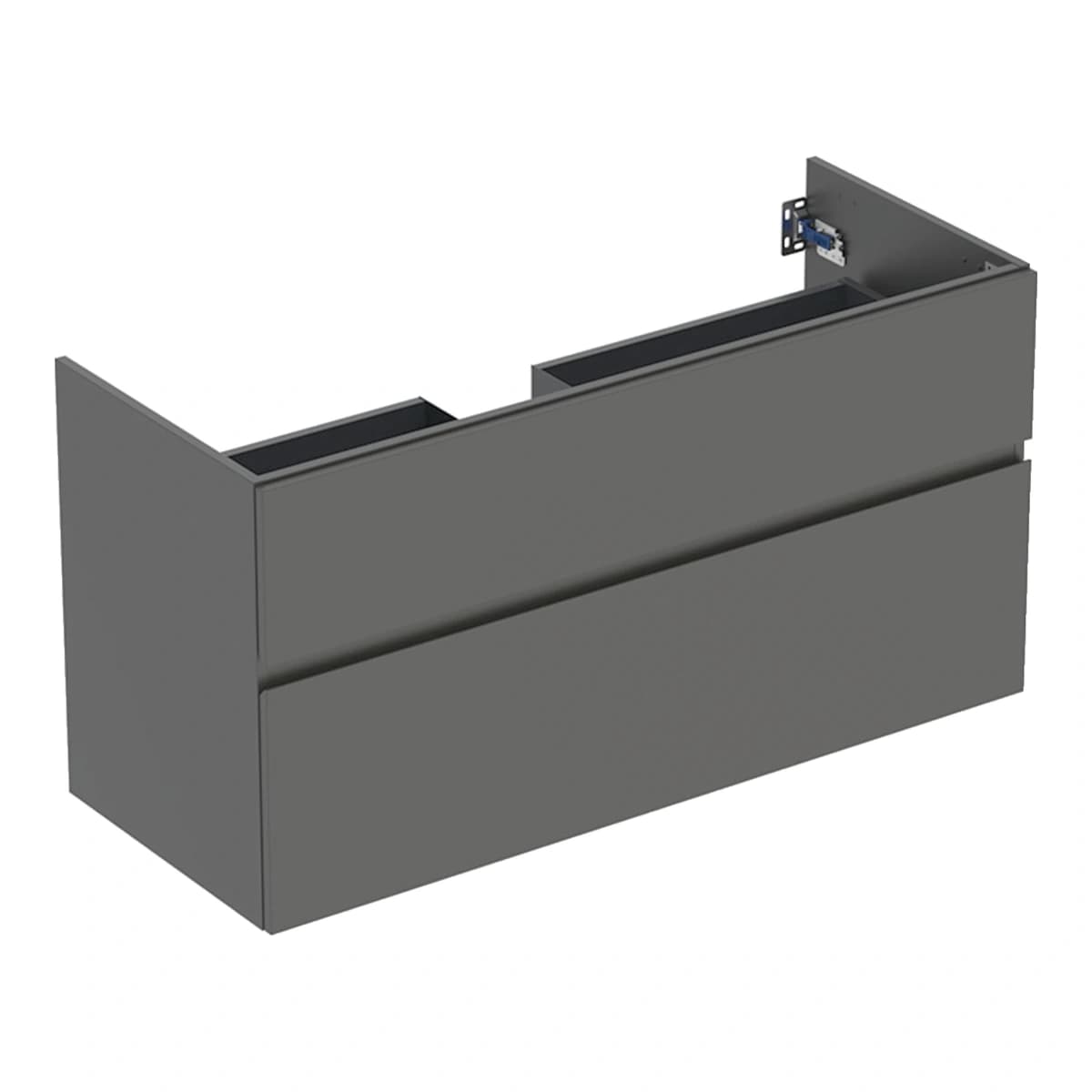 Geberit Aniara 120 cm Mat Antrasit Çift Çekmeceli Lavabo Dolabı