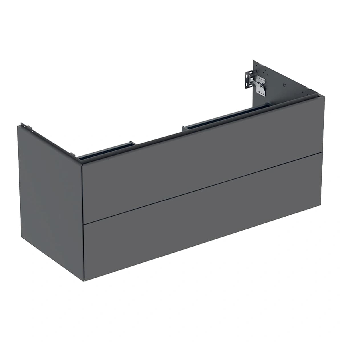 Geberit ONE 120 cm Mat Antrasit Çift Çekmeceli Lavabo Dolabı