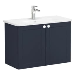 Vitra Root Classic 80 Cm Lacivert 2 Kapaklı Lavabo Dolabı görsel 1