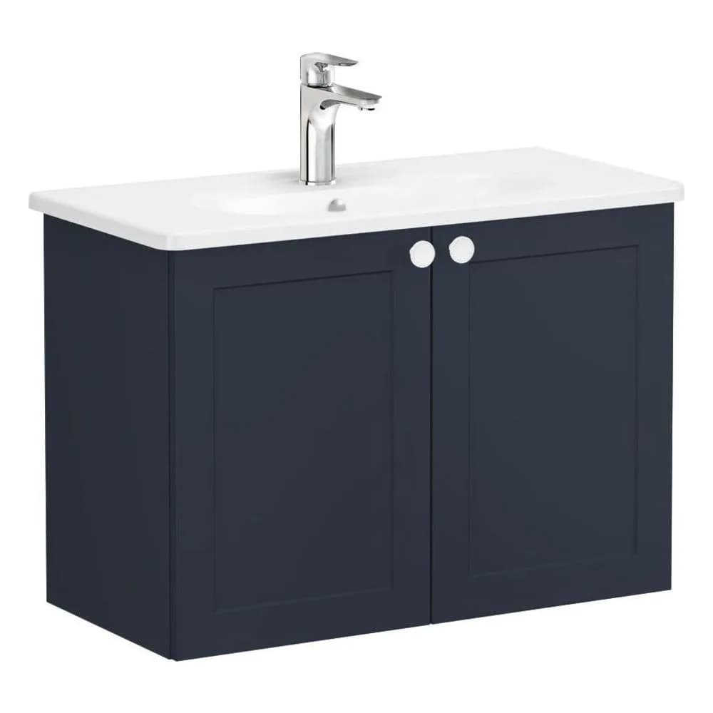 Vitra Root Classic 80 Cm Lacivert 2 Kapaklı Lavabo Dolabı