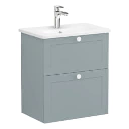 Vitra Root Classic 60 Cm Fiyord Yeşili Çekmeceli Lavabo Dolabı görsel 1