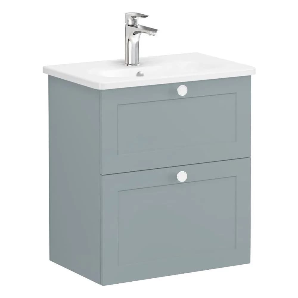 Vitra Root Classic 60 Cm Fiyord Yeşili Çekmeceli Lavabo Dolabı