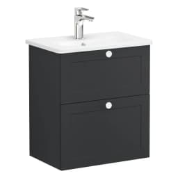 Vitra Root Classic 60 Cm Grafit 2 Çekmeceli Lavabo Dolabı görsel 1