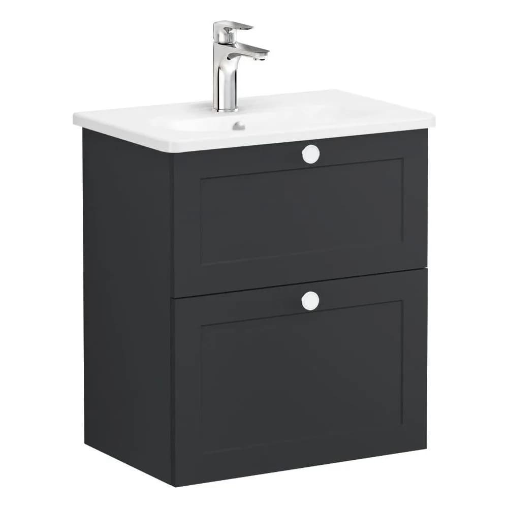 Vitra Root Classic 60 Cm Grafit 2 Çekmeceli Lavabo Dolabı
