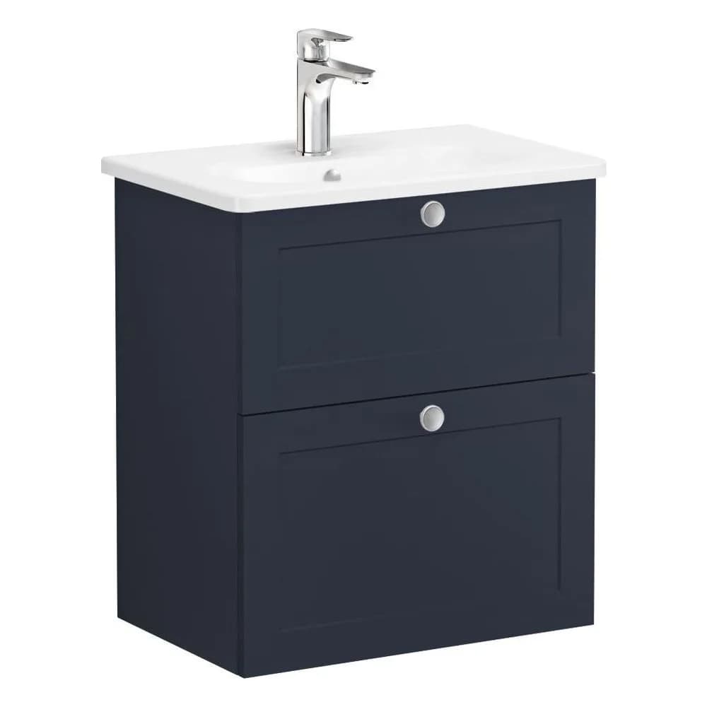 Vitra Root Classic 60 Cm Lacivert 2 Çekmeceli Lavabo Dolabı