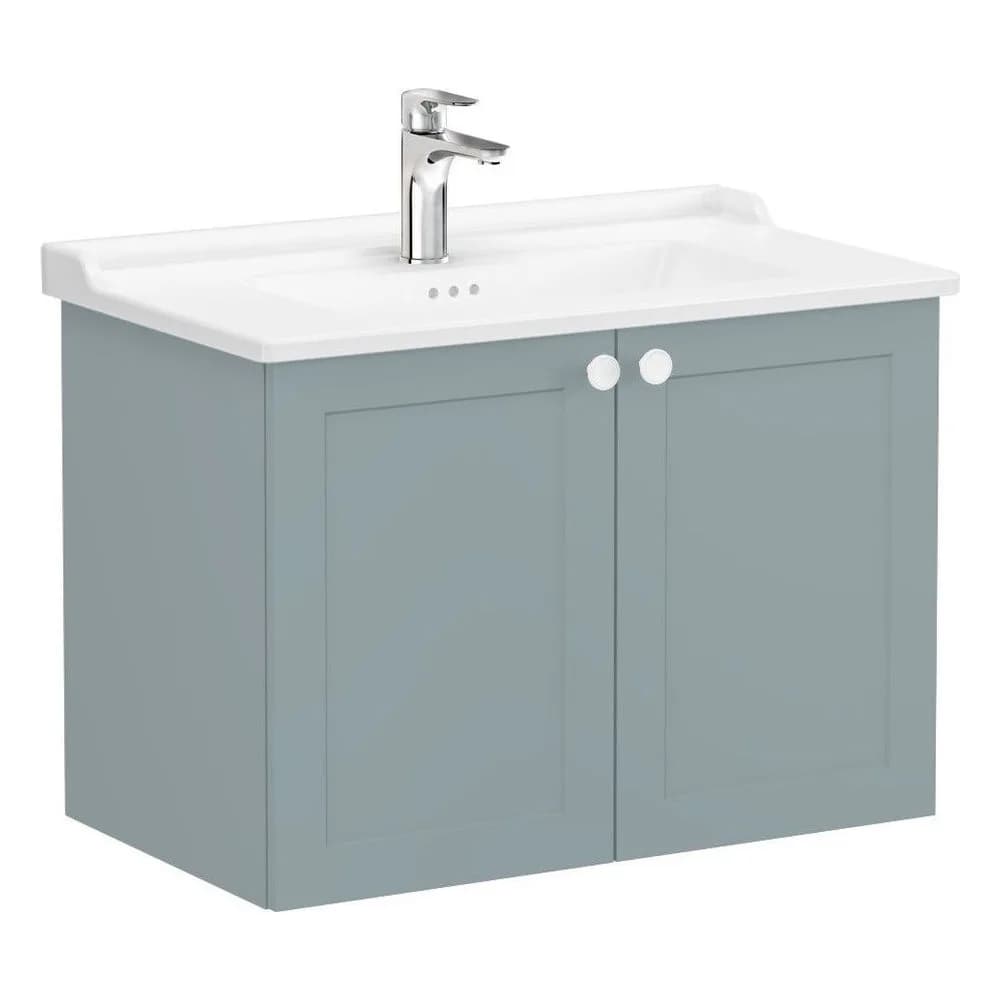 Vitra Root Classic 80 Cm Fiyord Yeşili Kapaklı Lavabo Dolabı