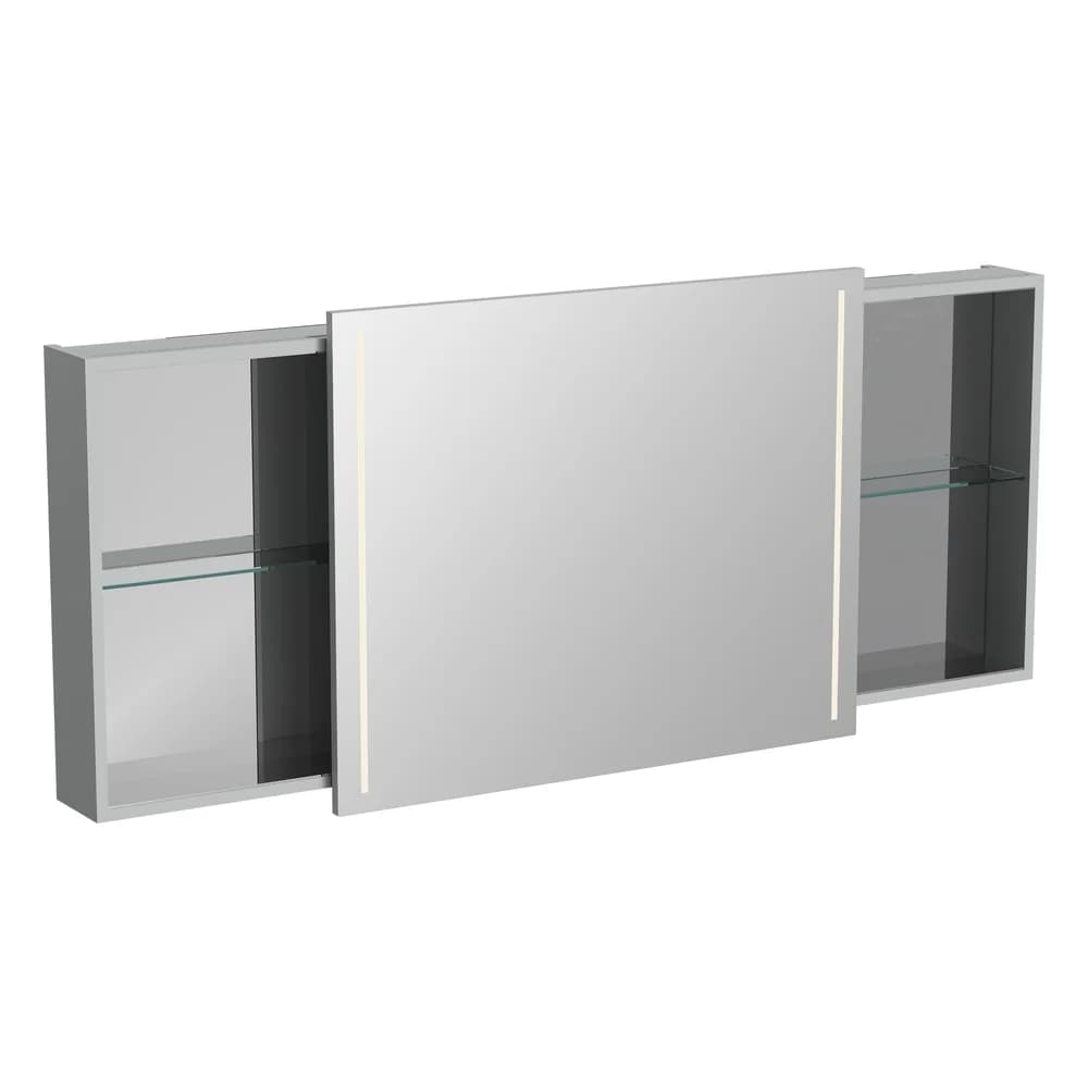 Vitra Memoria 150 Cm Parlak Gri Sürgülü Dolaplı Ayna