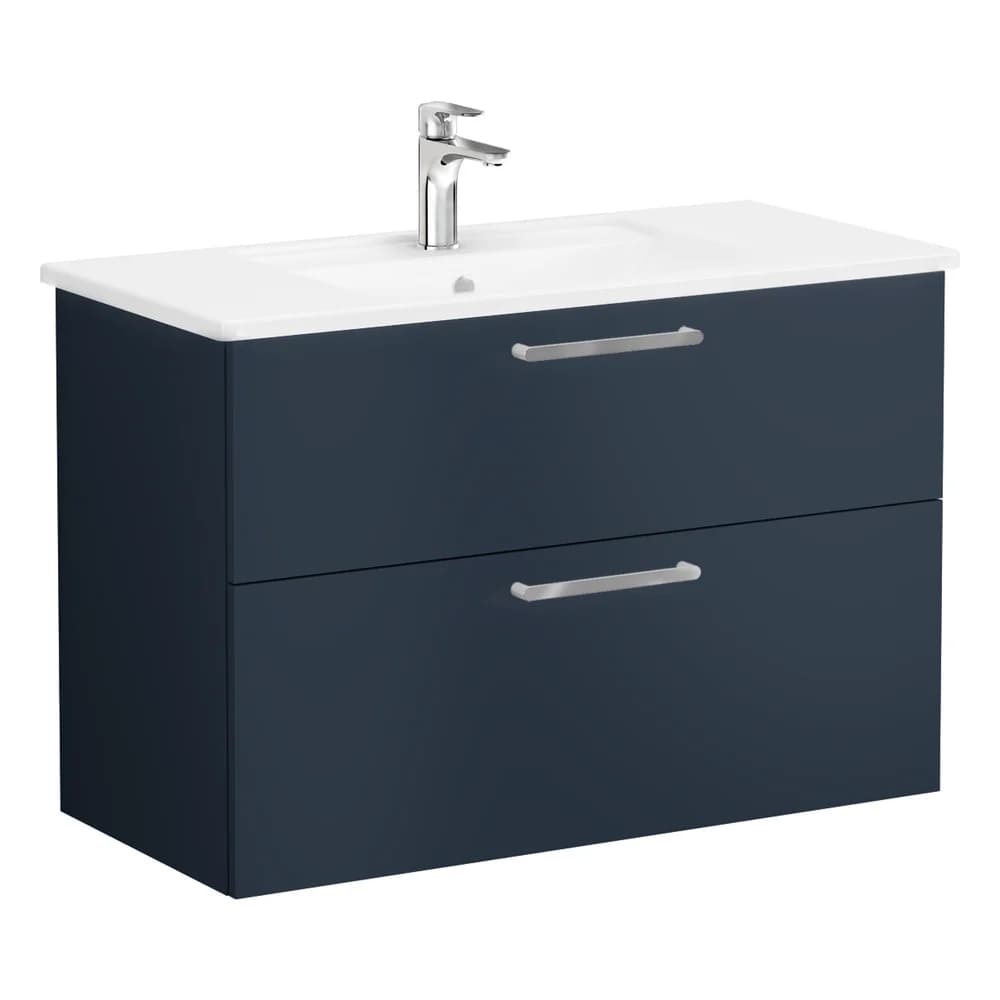 Vitra Root Flat 100 Cm Lacivert 2 Çekmeceli Lavabo Dolabı