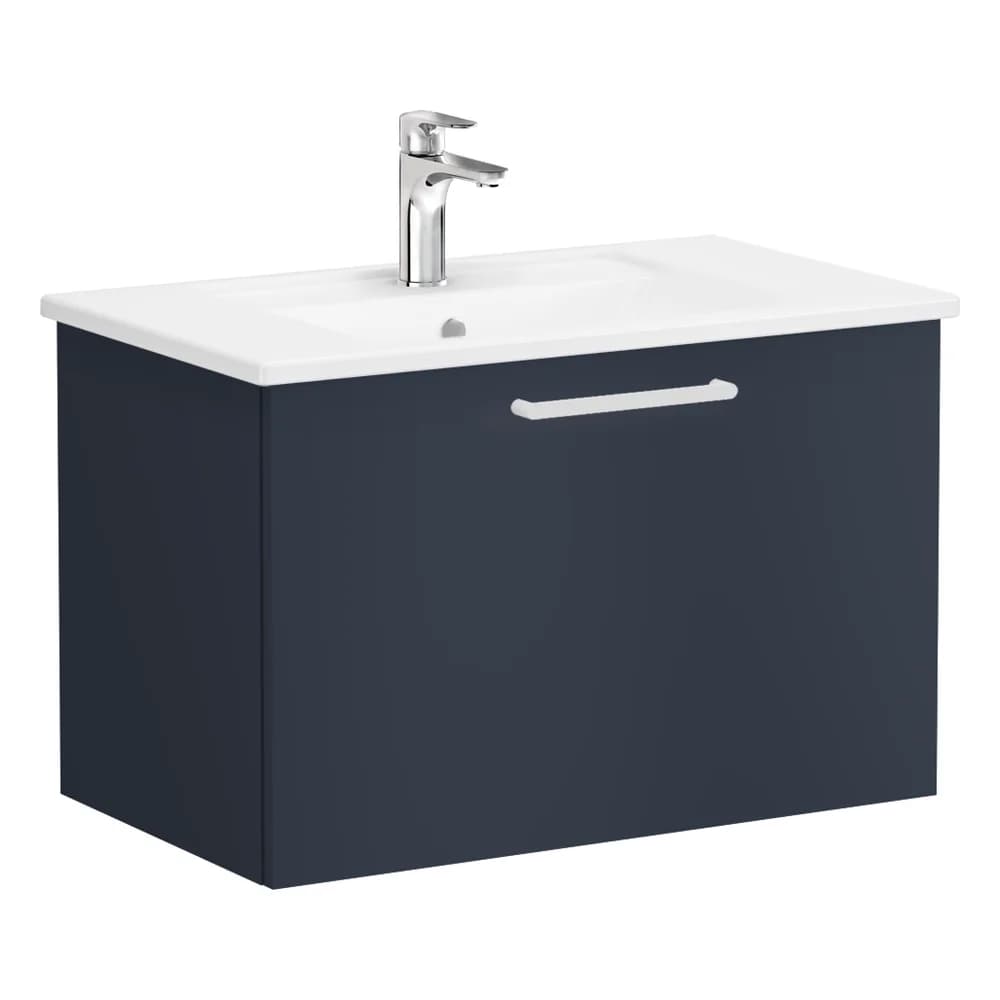 Vitra Root Flat 80 Cm Lacivert Tek Çekmeceli Lavabo Dolabı