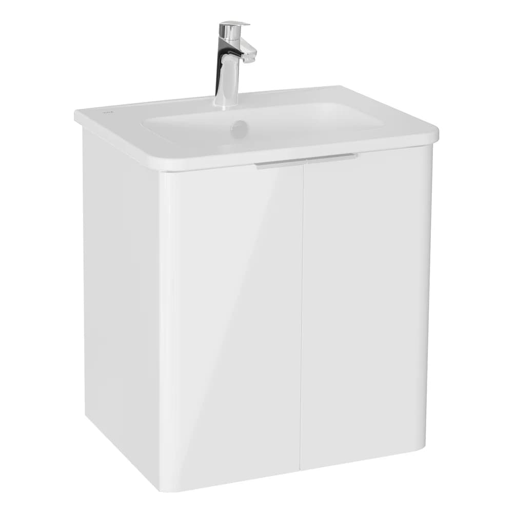 Vitra Mia Plus Round 60 Cm Beyaz Kapaklı Lavabo Dolabı
