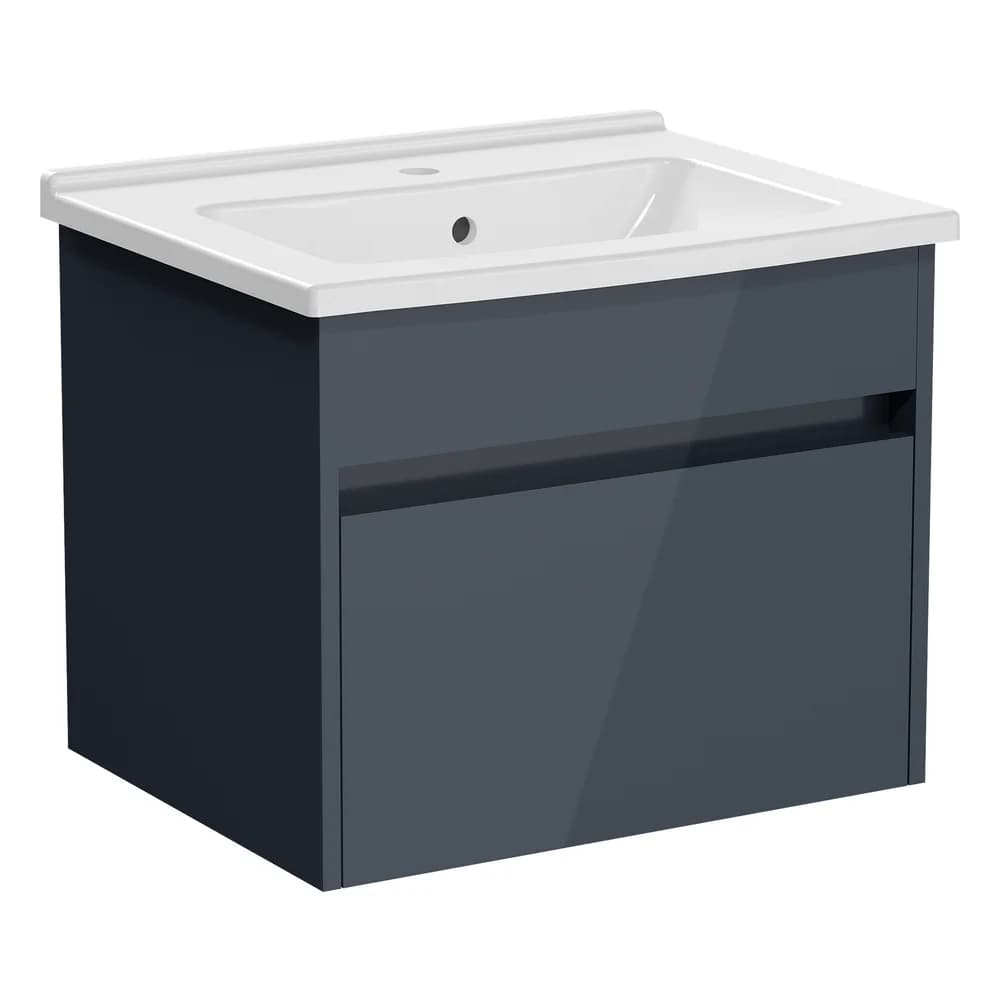 Vitra S30 60 Cm Antrasit Tek Çekmeceli Lavabo Dolabı