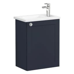 Vitra Root Classic 45 Cm Lacivert Kapaklı Sağ Lavabo Dolabı görsel 1