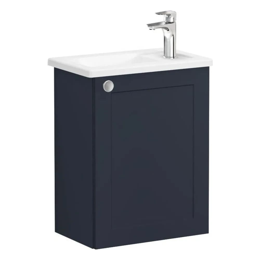 Vitra Root Classic 45 Cm Lacivert Kapaklı Sağ Lavabo Dolabı