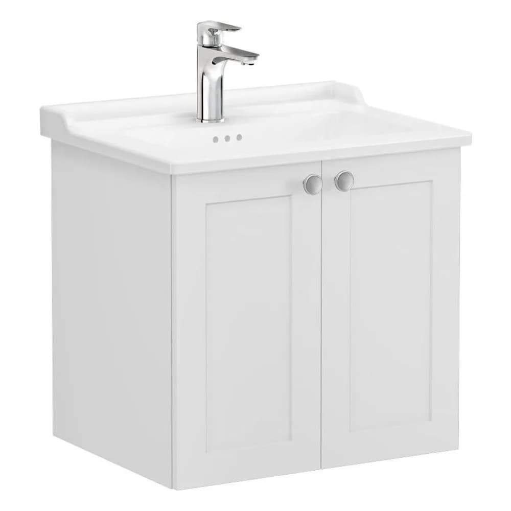 Vitra Root Classic 60 Cm Açık Gri 2 Kapaklı Lavabo Dolabı