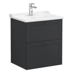 Vitra Root Classic 60 Cm Grafit 2 Çekmeceli Lavabo Dolabı görsel 1