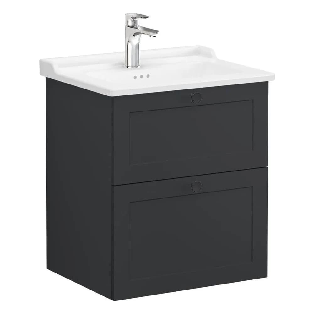 Vitra Root Classic 60 Cm Grafit 2 Çekmeceli Lavabo Dolabı