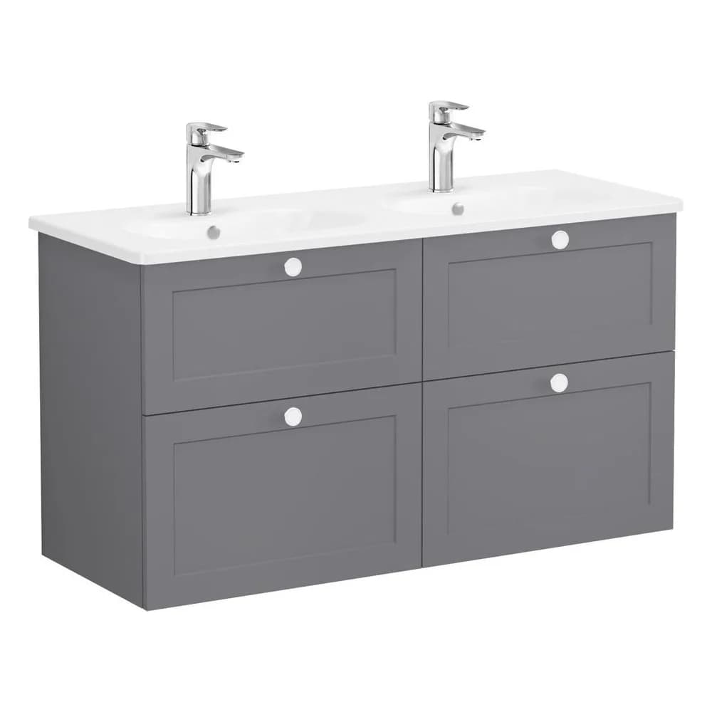 Vitra Root Classic 120 Cm Gri 4 Çekmeceli Lavabo Dolabı