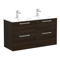 Vitra Root Flat 120 Cm Ceviz 4 Çekmeceli Lavabo Dolabı görsel 1