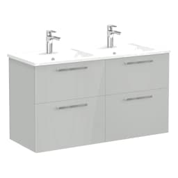 Vitra Root Flat 120 Cm İnci Grisi 4 Çekmeceli Lavabo Dolabı görsel 1