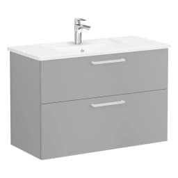 Vitra Root Flat 100 Cm Kaya Gri 2 Çekmeceli Lavabo Dolabı görsel 1