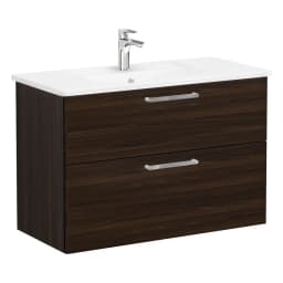 Vitra Root Flat 100 Cm Ceviz 2 Çekmeceli Lavabo Dolabı görsel 1