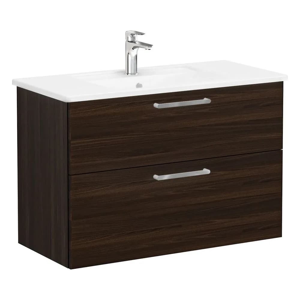 Vitra Root Flat 100 Cm Ceviz 2 Çekmeceli Lavabo Dolabı
