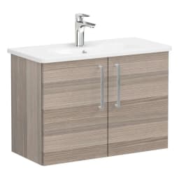Vitra Root Flat 80 Cm Cordoba Dar 2 Kapaklı Lavabo Dolabı görsel 1