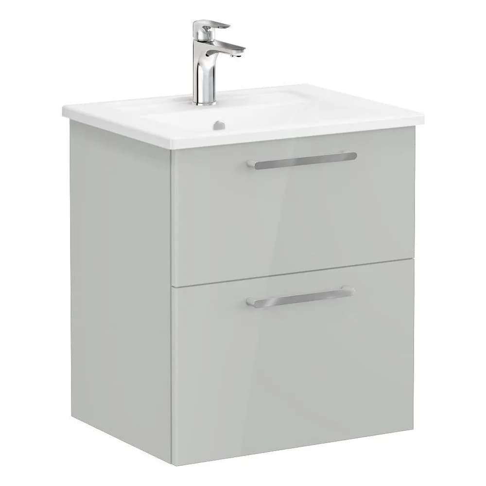 Vitra Root Flat 60 Cm İnci Grisi 2 Çekmeceli Lavabo Dolabı