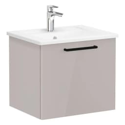 Vitra Root Flat 60 Cm Sahra Beji Tek Çekmeceli Lavabo Dolabı görsel 1